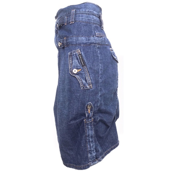 VINTAGE Dolce & Gabbana Knee Length Denim Skirt - Picture 2 of 7